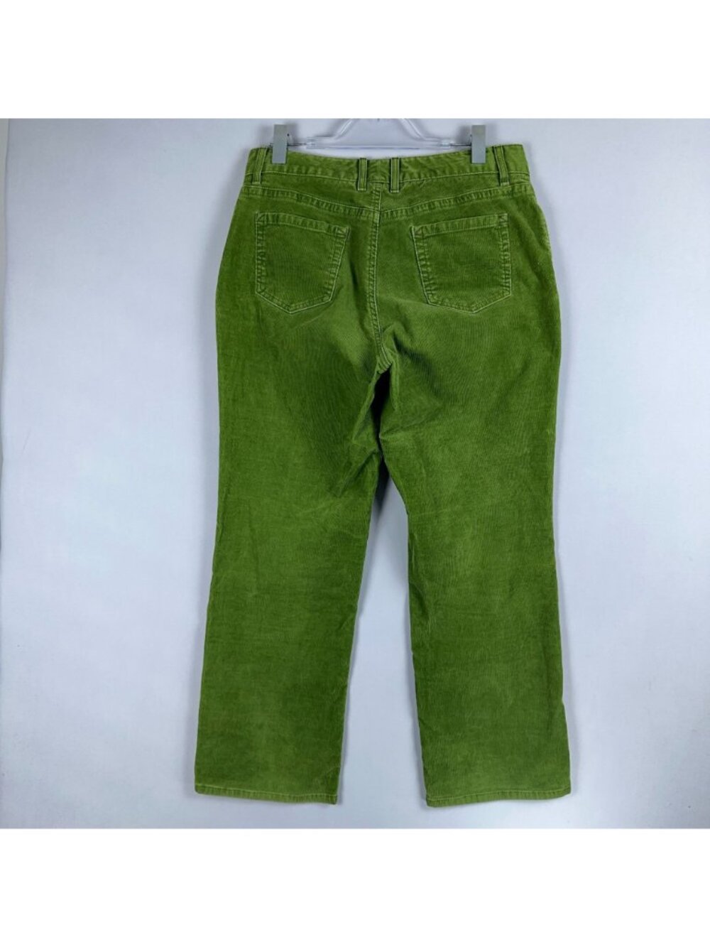 L.L. Bean Straight Corduroy Pants Favorite Fit Curvy Womens Size 14 Regular Gree - Picture 5 of 14